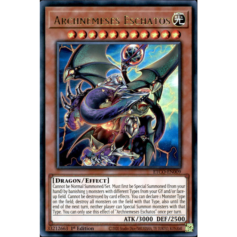 Archnemeses Eschatos ETCO-EN009 Yu-Gi-Oh! Card from the Eternity Code Set