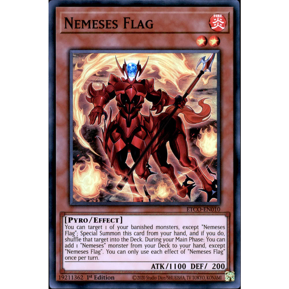 Nemeses Flag ETCO-EN010 Yu-Gi-Oh! Card from the Eternity Code Set