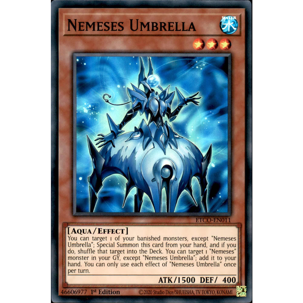 Nemeses Umbrella ETCO-EN011 Yu-Gi-Oh! Card from the Eternity Code Set