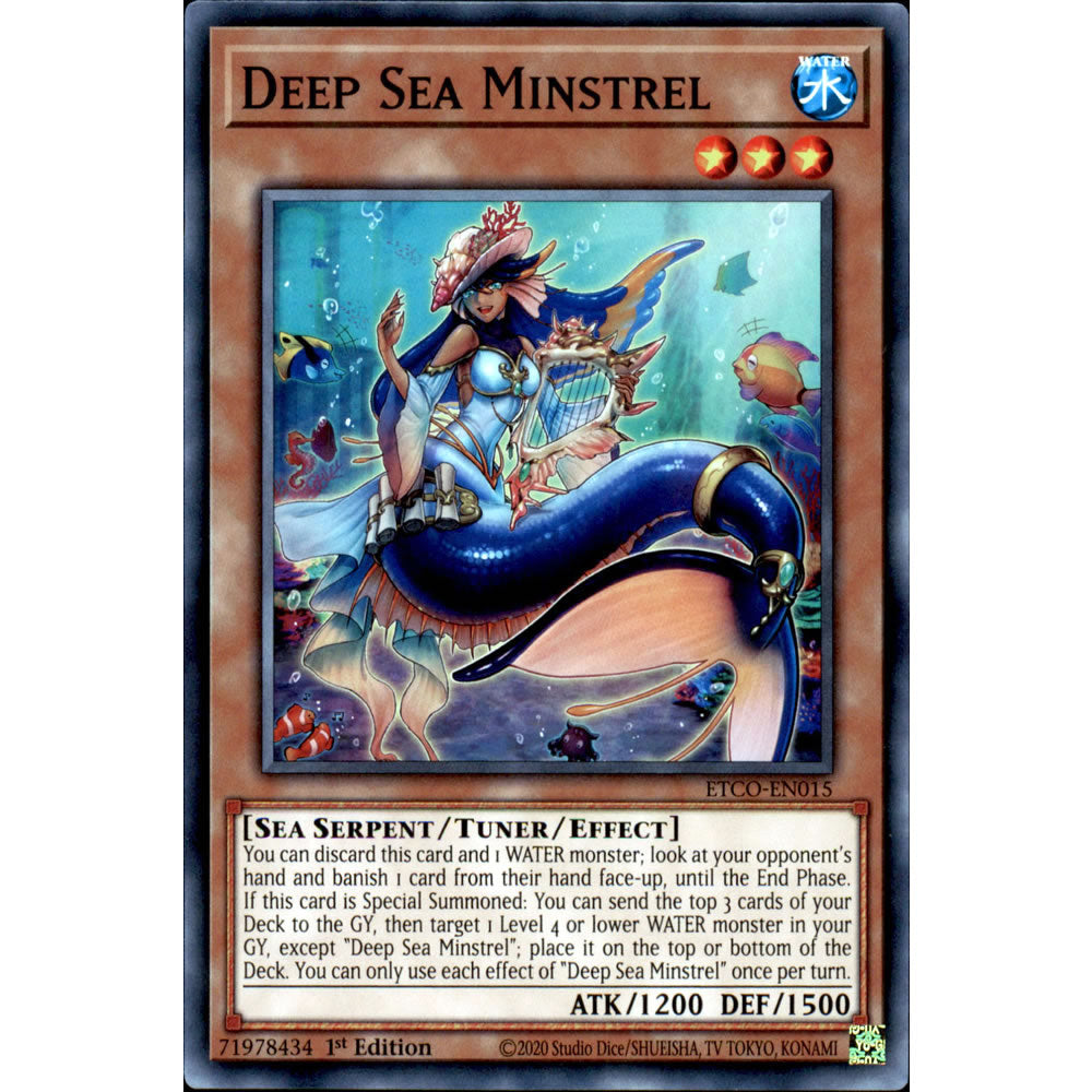 Deep Sea Minstrel ETCO-EN015 Yu-Gi-Oh! Card from the Eternity Code Set