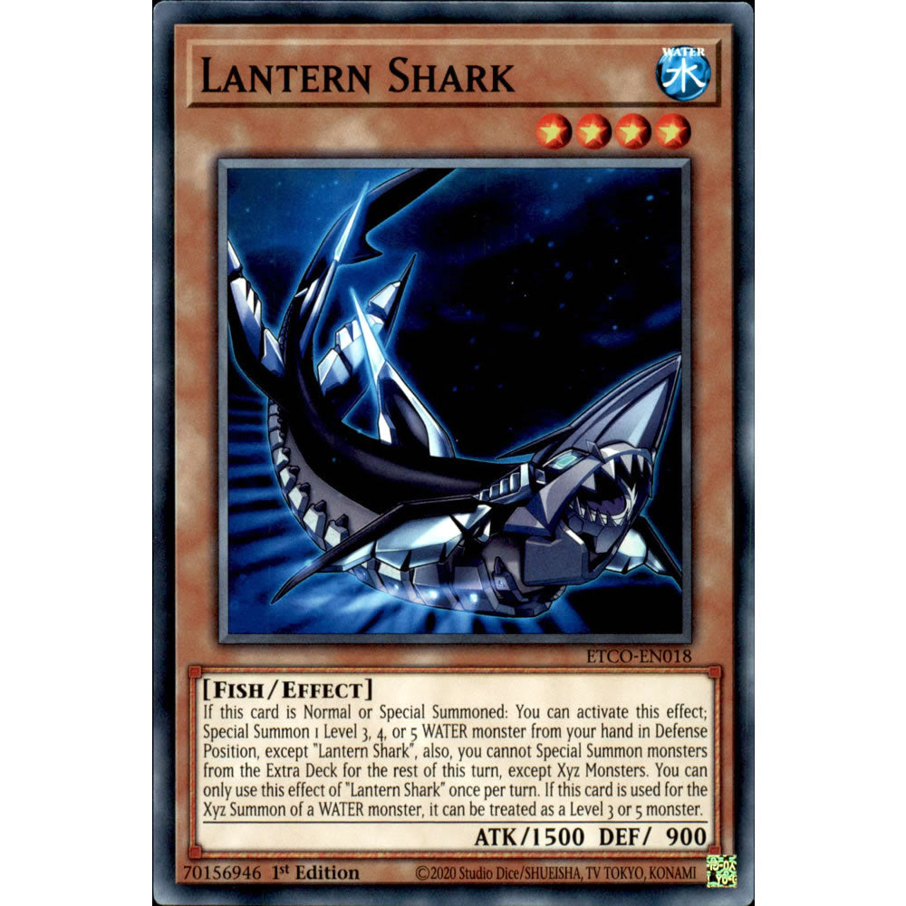 Lantern Shark ETCO-EN018 Yu-Gi-Oh! Card from the Eternity Code Set