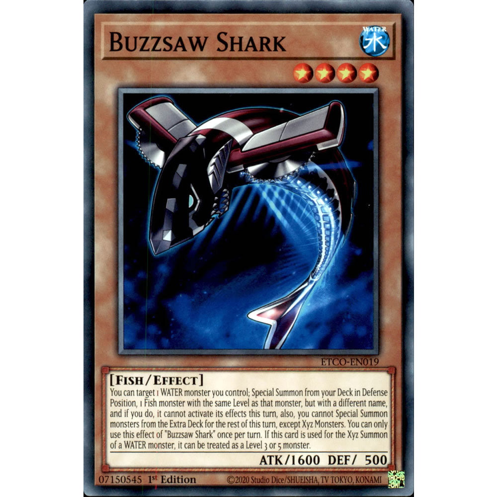 Buzzsaw Shark ETCO-EN019 Yu-Gi-Oh! Card from the Eternity Code Set