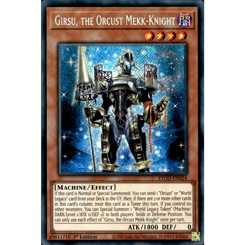 Girsu, the Orcust Mekk-Knight ETCO-EN024 Yu-Gi-Oh! Card from the Eternity Code Set