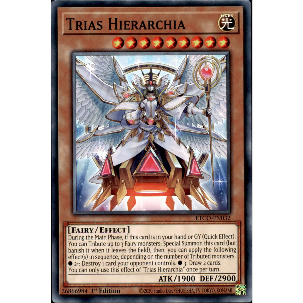 Trias Hierarchia ETCO-EN032 Yu-Gi-Oh! Card from the Eternity Code Set