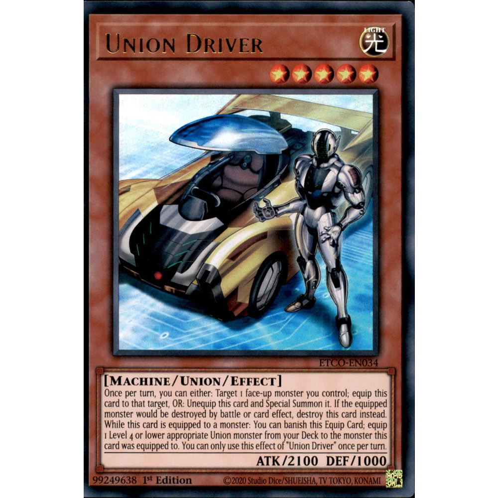 Union Driver ETCO-EN034 Yu-Gi-Oh! Card from the Eternity Code Set