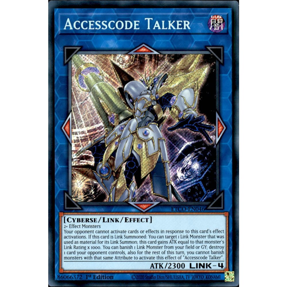Accesscode Talker ETCO-EN046 Yu-Gi-Oh! Card from the Eternity Code Set