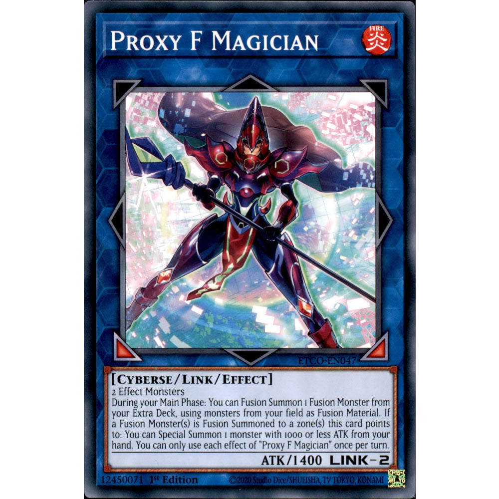 Proxy F Magician ETCO-EN047 Yu-Gi-Oh! Card from the Eternity Code Set