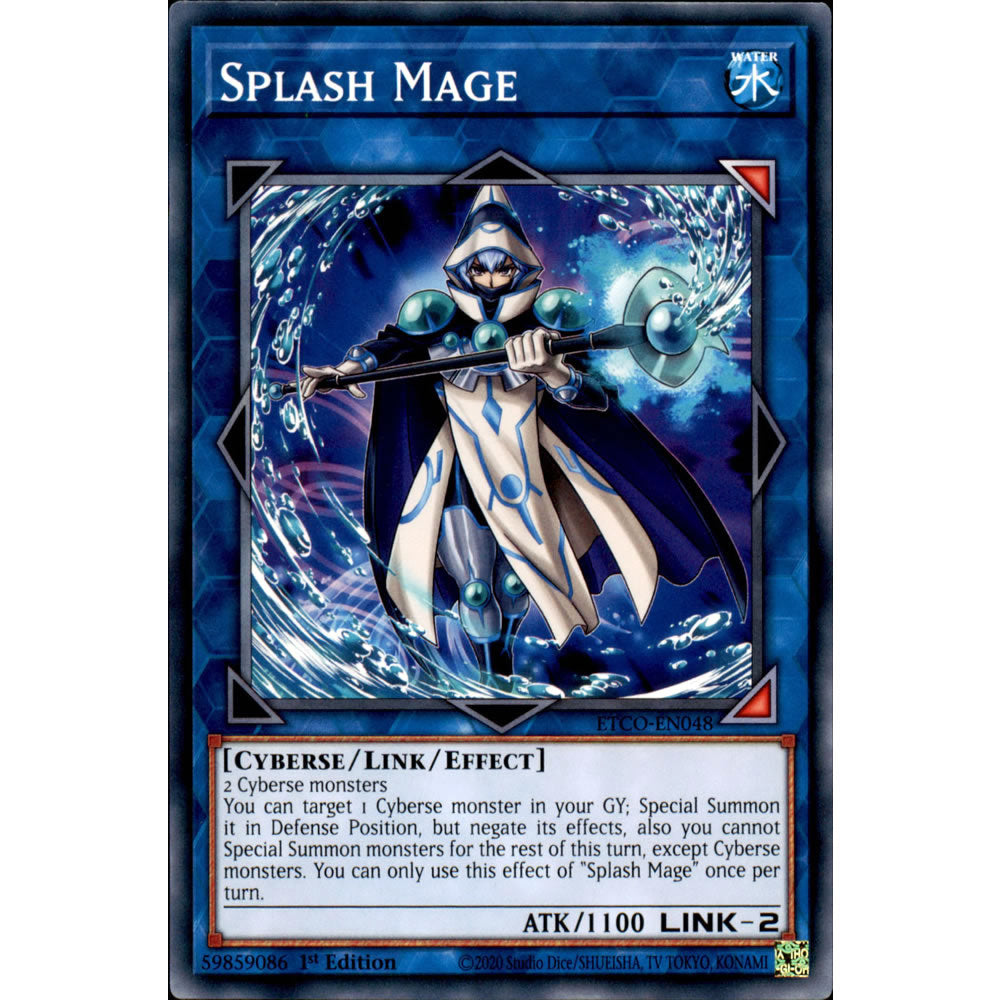 Splash Mage ETCO-EN048 Yu-Gi-Oh! Card from the Eternity Code Set