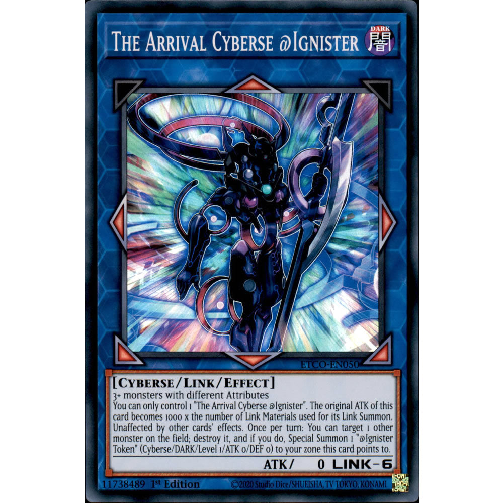 The Arrival Cyberse @Ignister ETCO-EN050 Yu-Gi-Oh! Card from the Eternity Code Set