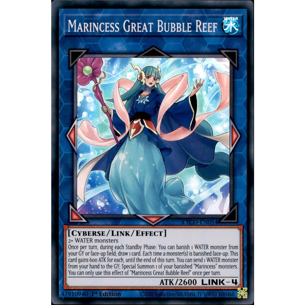 Marincess Great Bubble Reef ETCO-EN054 Yu-Gi-Oh! Card from the Eternity Code Set