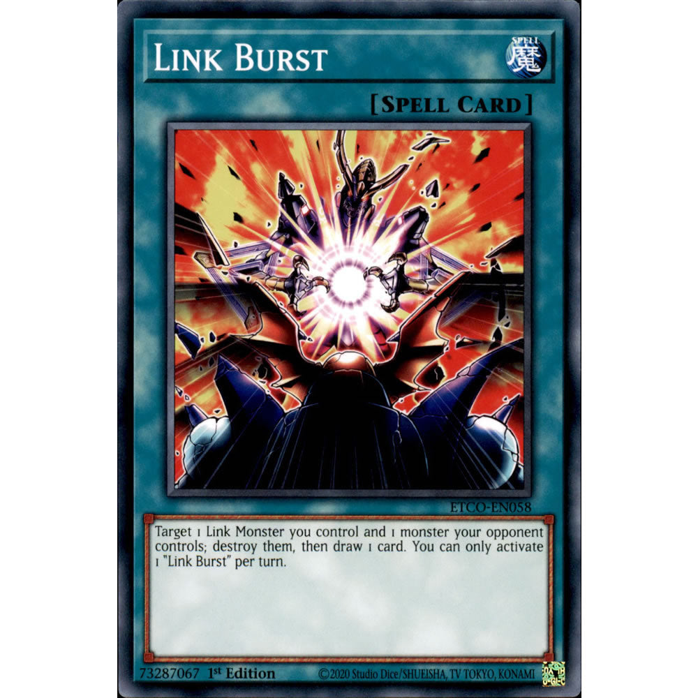 Link Burst ETCO-EN058 Yu-Gi-Oh! Card from the Eternity Code Set