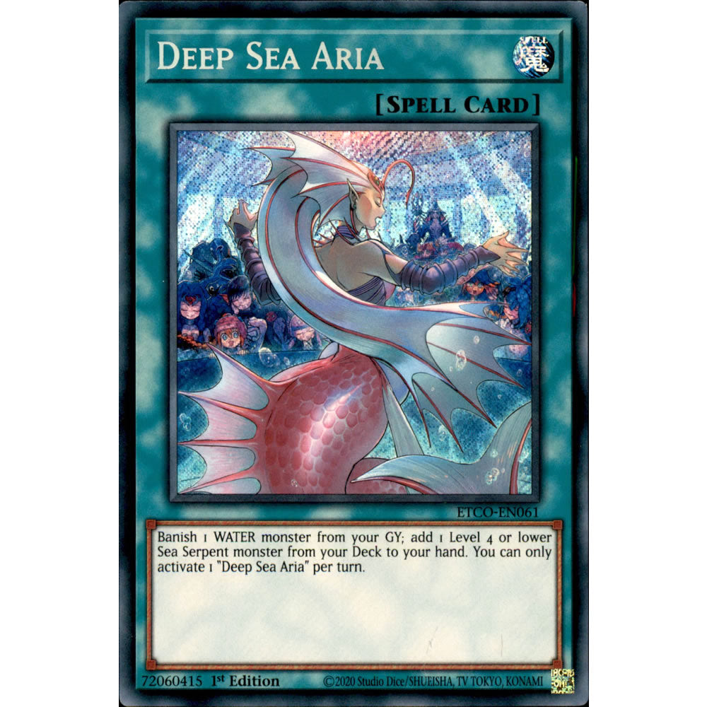 Deep Sea Aria ETCO-EN061 Yu-Gi-Oh! Card from the Eternity Code Set