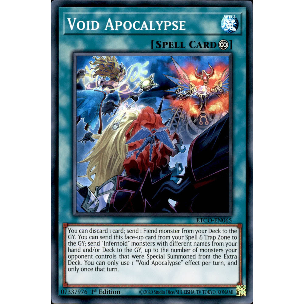 Void Apocalypse ETCO-EN065 Yu-Gi-Oh! Card from the Eternity Code Set