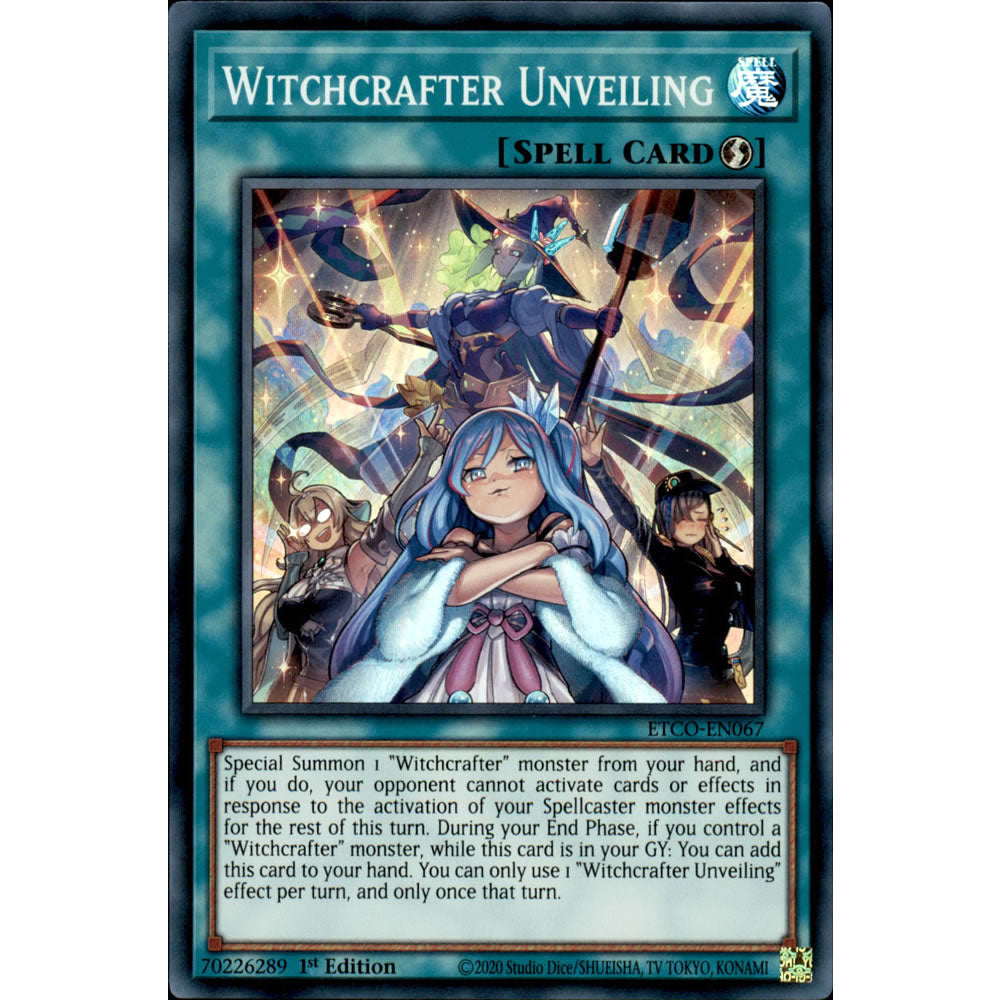 Witchcrafter Unveiling ETCO-EN067 Yu-Gi-Oh! Card from the Eternity Code Set