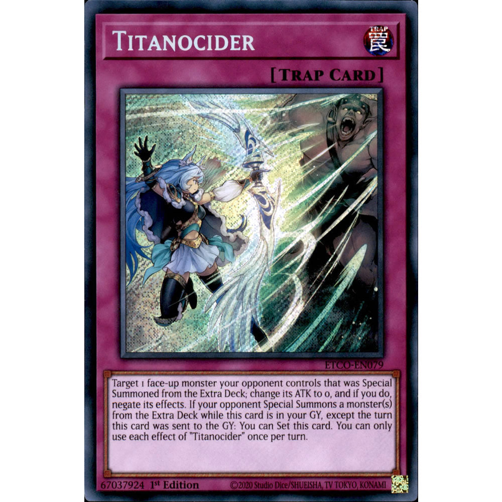 Titanocider ETCO-EN079 Yu-Gi-Oh! Card from the Eternity Code Set