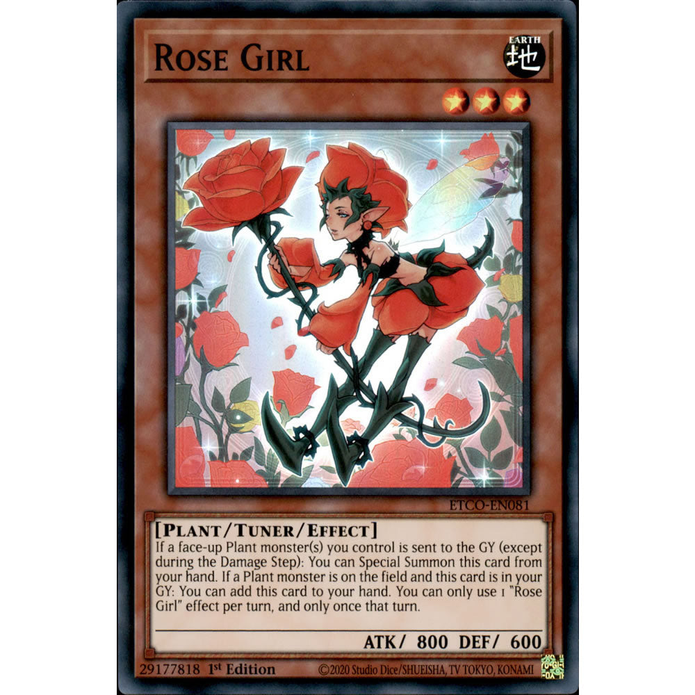 Rose Girl ETCO-EN081 Yu-Gi-Oh! Card from the Eternity Code Set