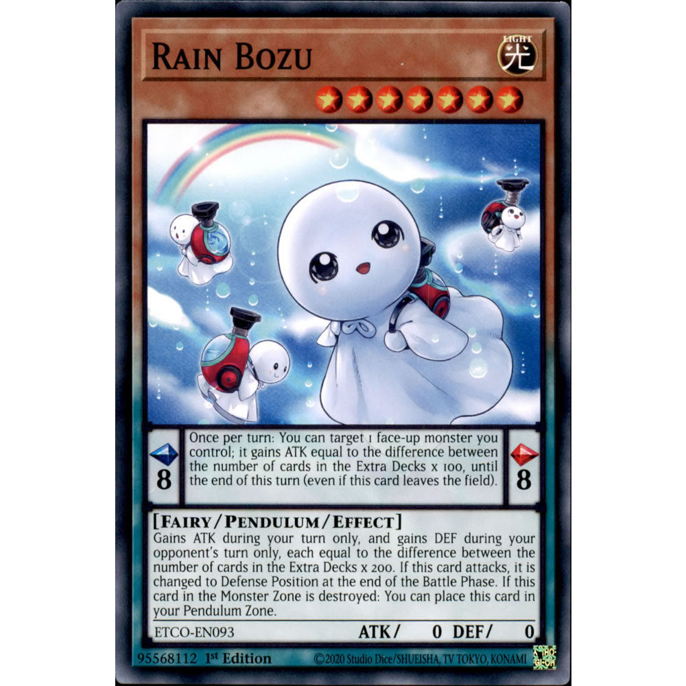 Rain Bozu ETCO-EN093 Yu-Gi-Oh! Card from the Eternity Code Set