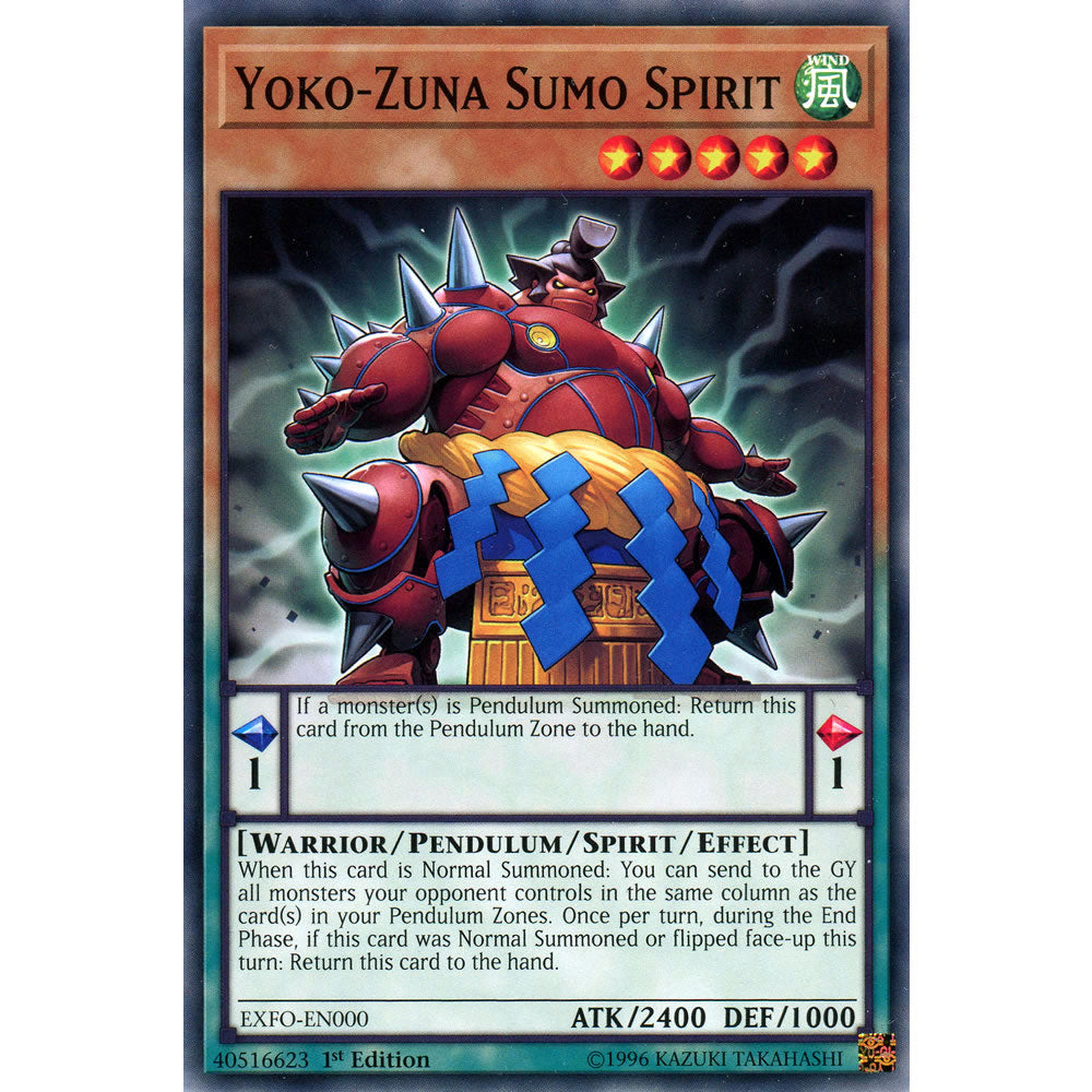 Yoko-Zuna Sumo Spirit EXFO-EN000 Yu-Gi-Oh! Card from the Extreme Force Set