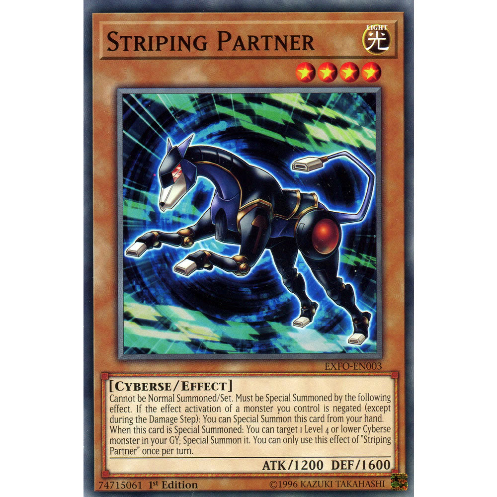 Striping Partner EXFO-EN003 Yu-Gi-Oh! Card from the Extreme Force Set