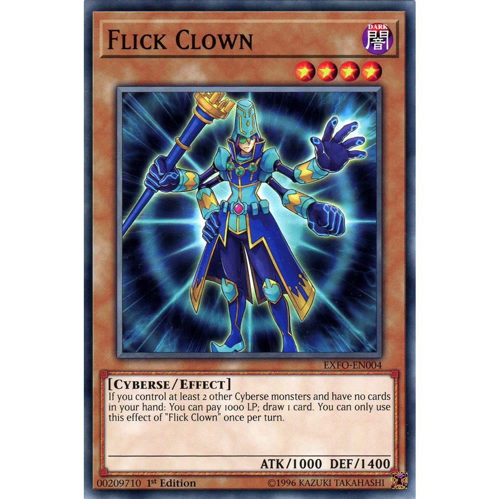 Flick Clown EXFO-EN004 Yu-Gi-Oh! Card from the Extreme Force Set