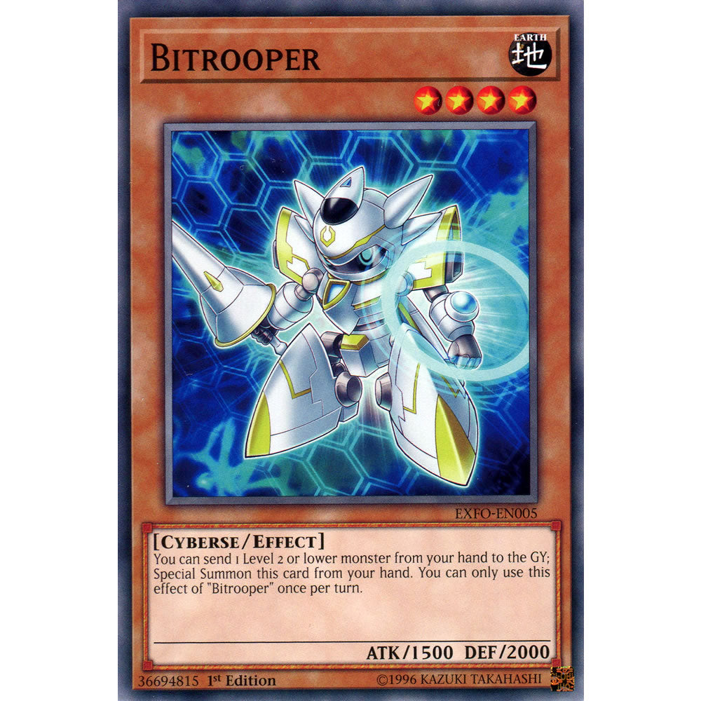 Bitrooper EXFO-EN005 Yu-Gi-Oh! Card from the Extreme Force Set