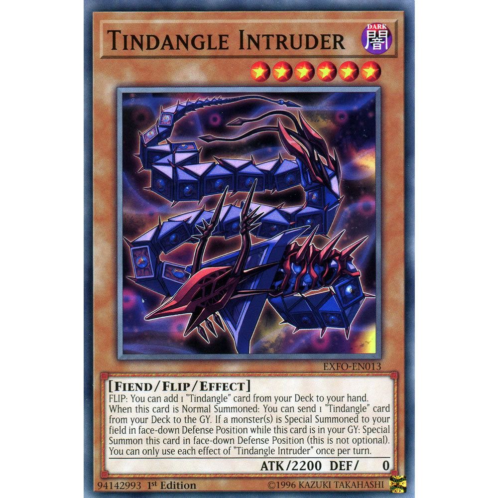 Tindangle Intruder EXFO-EN013 Yu-Gi-Oh! Card from the Extreme Force Set