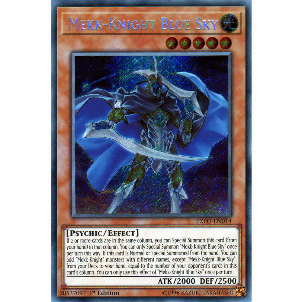 Mekk-Knight Blue Sky EXFO-EN014 Yu-Gi-Oh! Card from the Extreme Force Set