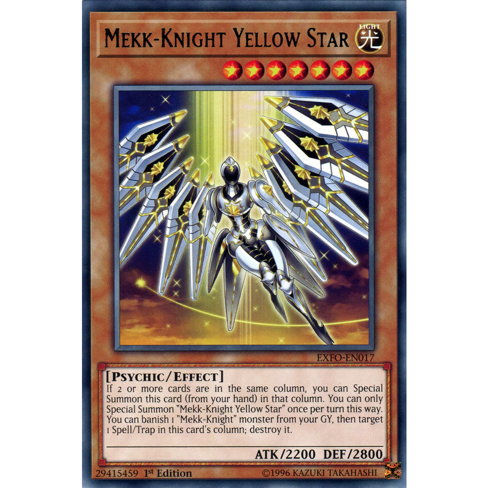 Mekk-Knight Yellow Star EXFO-EN017 Yu-Gi-Oh! Card from the Extreme Force Set