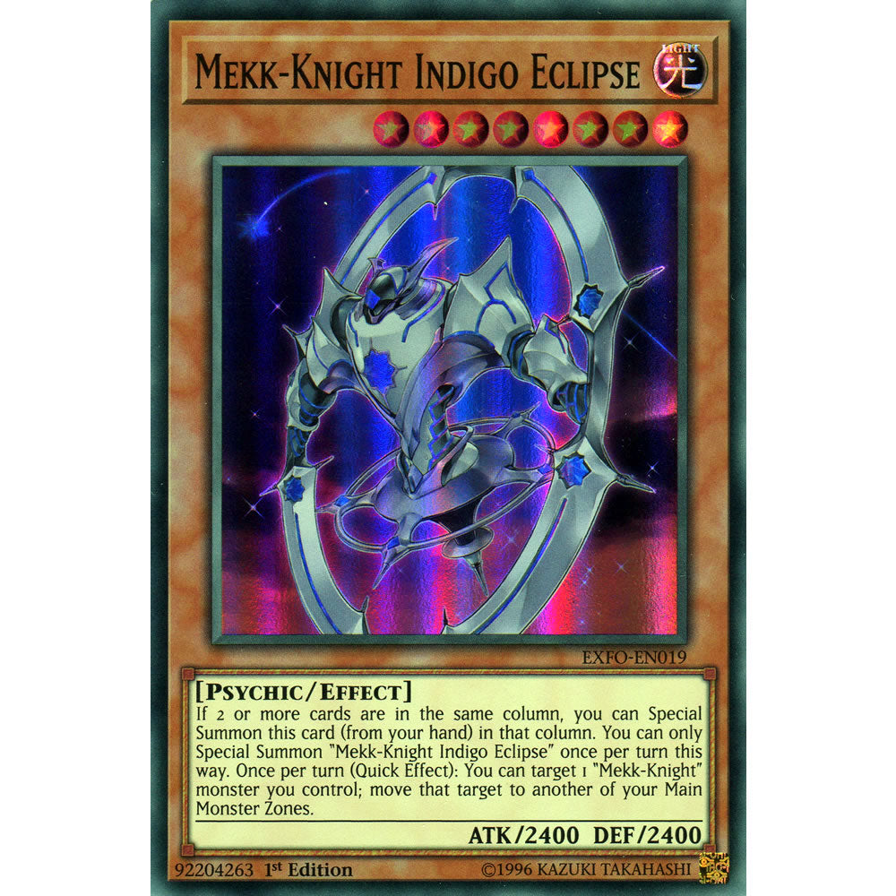 Mekk-Knight Indigo Eclipse EXFO-EN019 Yu-Gi-Oh! Card from the Extreme Force Set