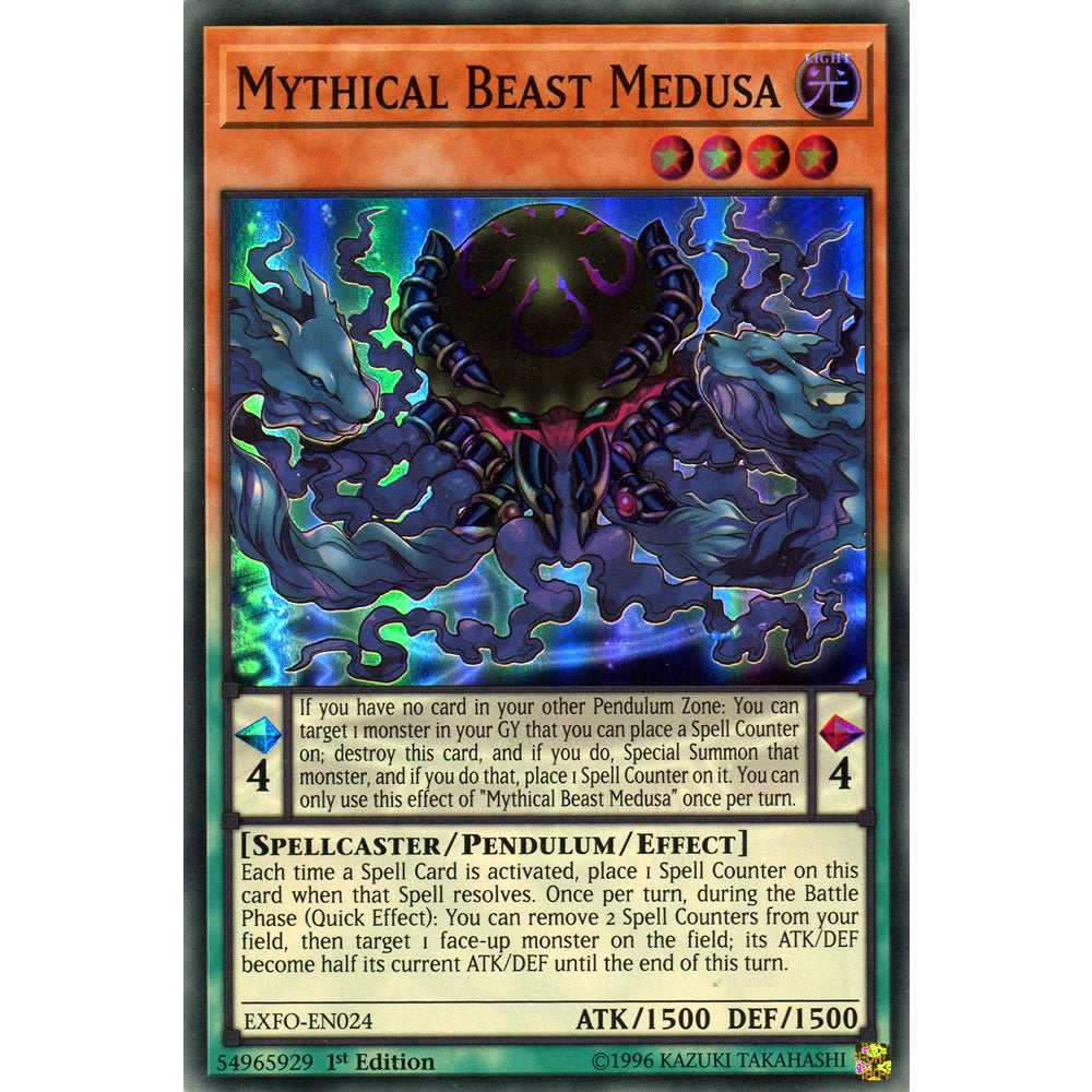 Mythical Beast Medusa EXFO-EN024 Yu-Gi-Oh! Card from the Extreme Force Set