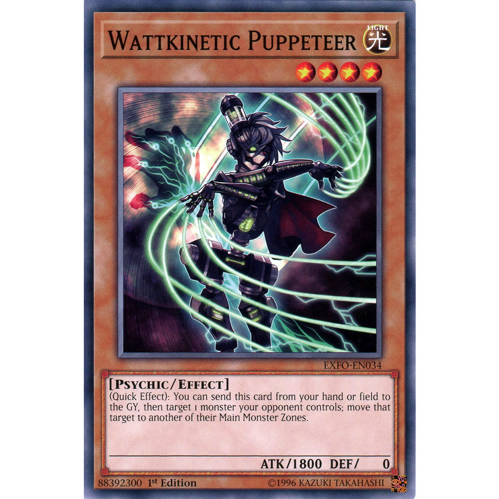 Wattkinetic Puppeteer EXFO-EN034 Yu-Gi-Oh! Card from the Extreme Force Set