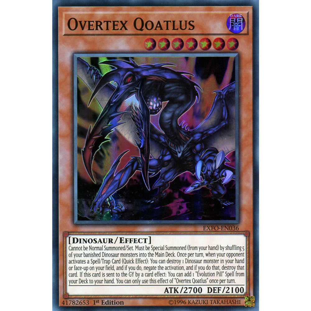 Overtyx Qoatlus EXFO-EN036 Yu-Gi-Oh! Card from the Extreme Force Set