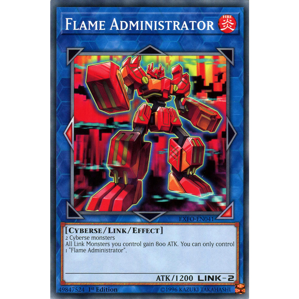 Flame Administrator EXFO-EN041 Yu-Gi-Oh! Card from the Extreme Force Set