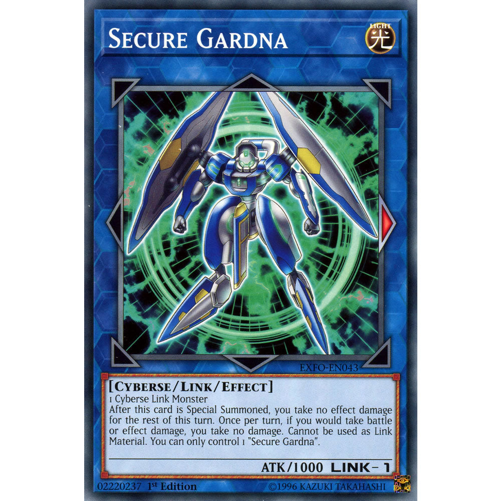 Secure Gardna EXFO-EN043 Yu-Gi-Oh! Card from the Extreme Force Set