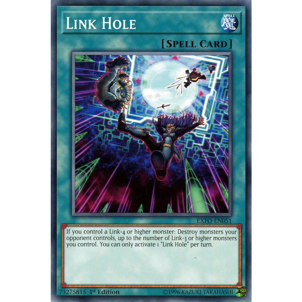 Link Hole EXFO-EN051 Yu-Gi-Oh! Card from the Extreme Force Set