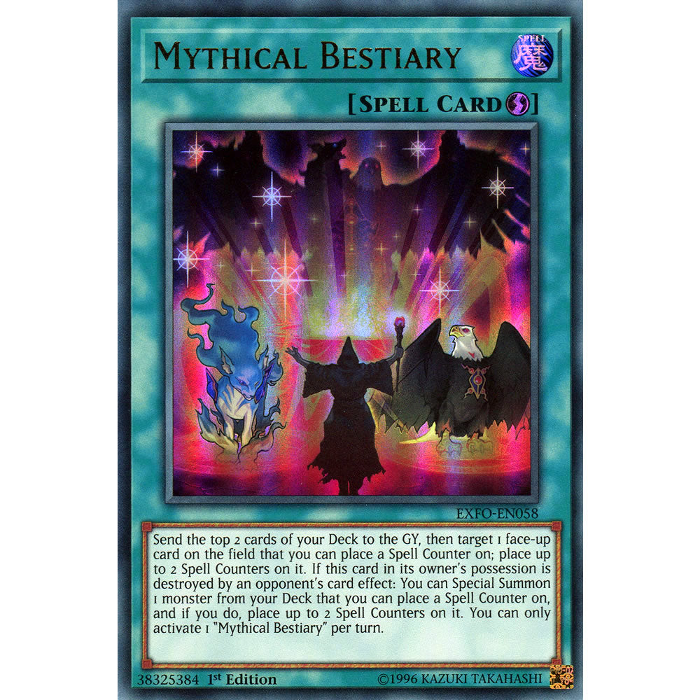 Mythical Bestiary EXFO-EN058 Yu-Gi-Oh! Card from the Extreme Force Set