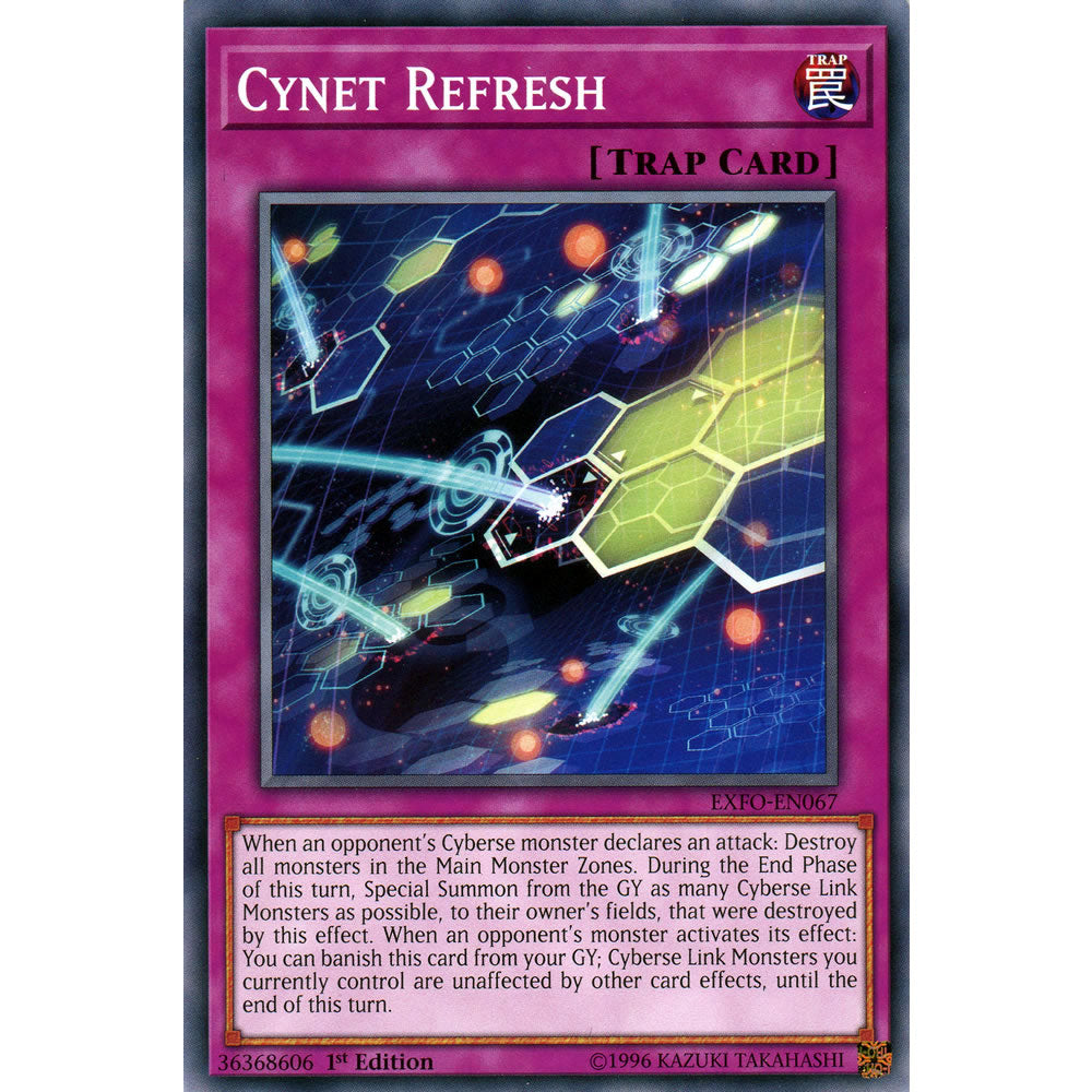 Cynet Refresh EXFO-EN067 Yu-Gi-Oh! Card from the Extreme Force Set