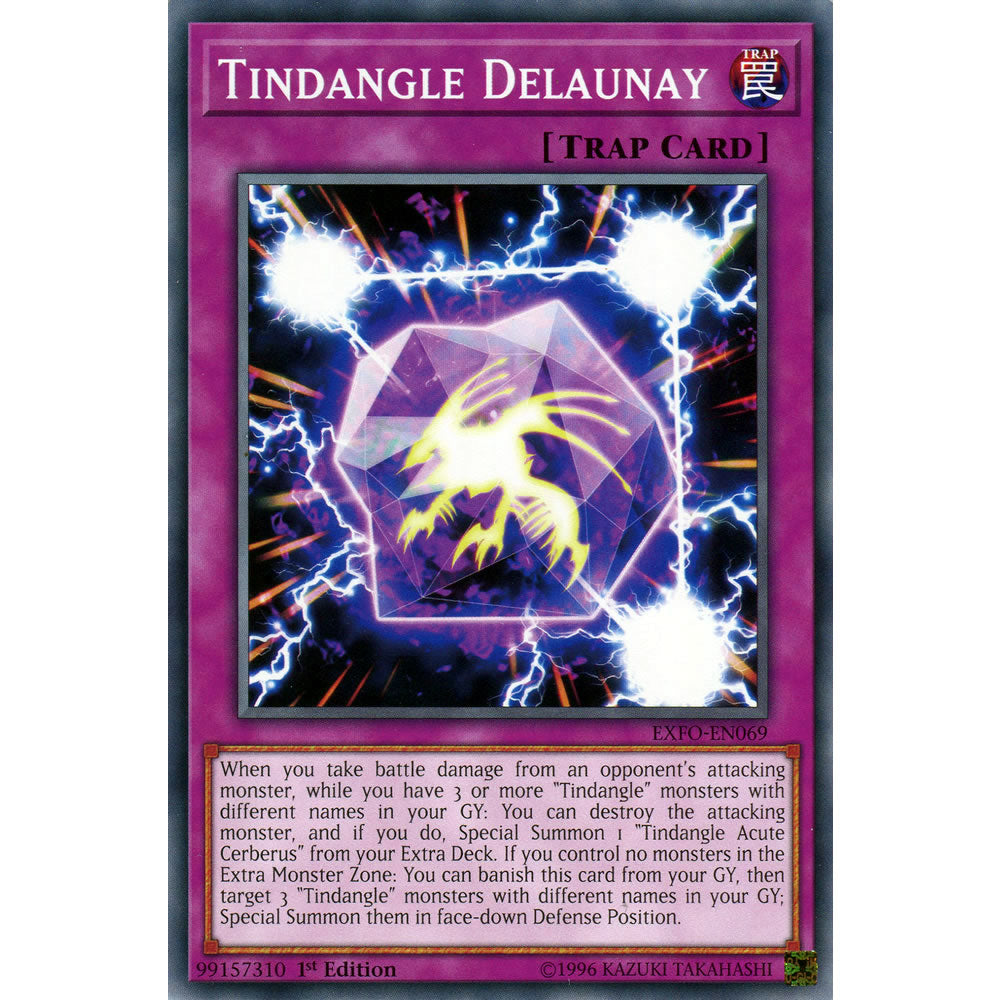 Tindangle Delaunay EXFO-EN069 Yu-Gi-Oh! Card from the Extreme Force Set