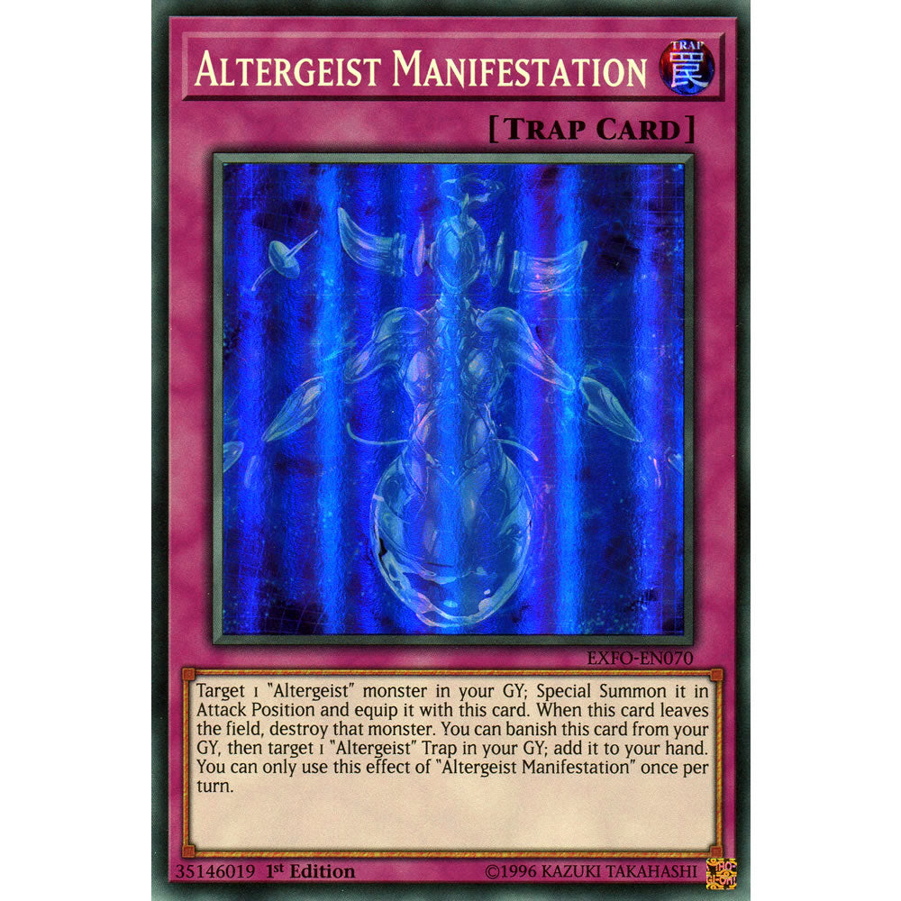 Altergeist Manifestation EXFO-EN070 Yu-Gi-Oh! Card from the Extreme Force Set