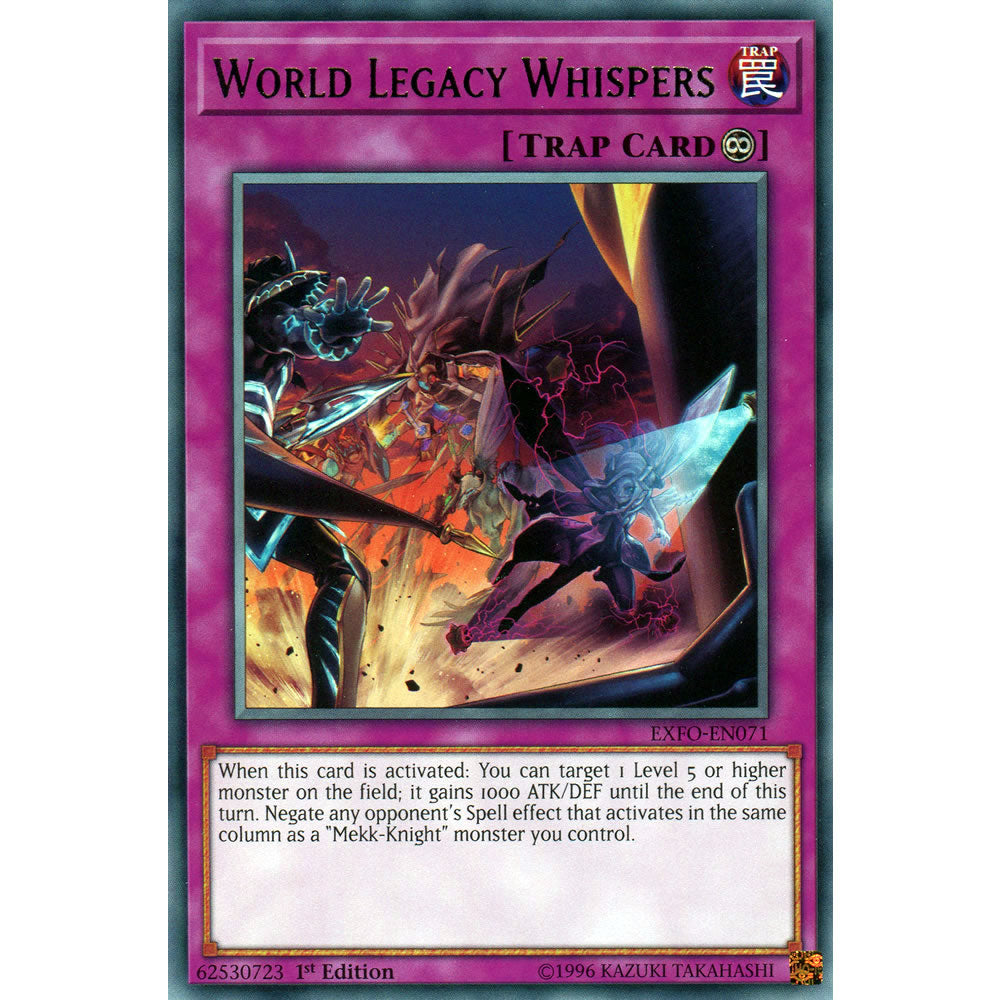 World Legacy Whispers EXFO-EN071 Yu-Gi-Oh! Card from the Extreme Force Set
