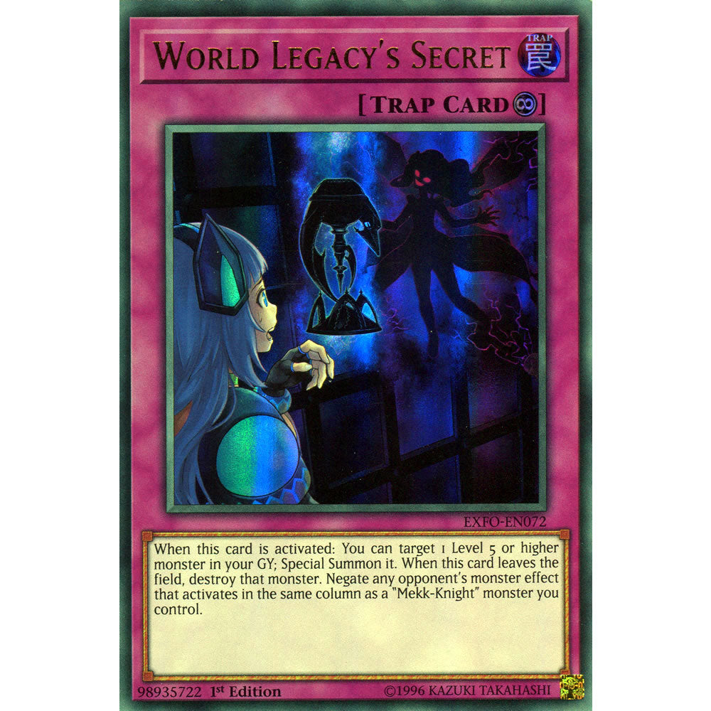 World Legacy's Secret EXFO-EN072 Yu-Gi-Oh! Card from the Extreme Force Set