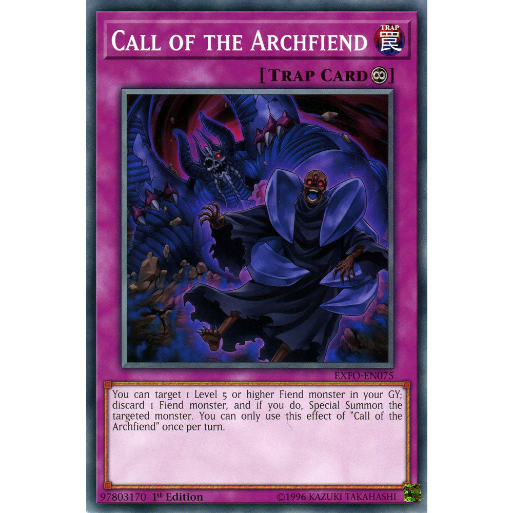 Call of the Archfiend EXFO-EN075 Yu-Gi-Oh! Card from the Extreme Force Set