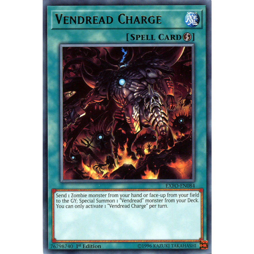 Vendread Charge EXFO-EN084 Yu-Gi-Oh! Card from the Extreme Force Set