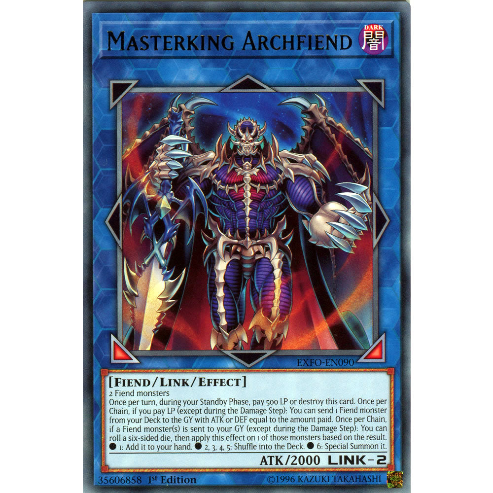 Masterking Archfiend EXFO-EN090 Yu-Gi-Oh! Card from the Extreme Force Set