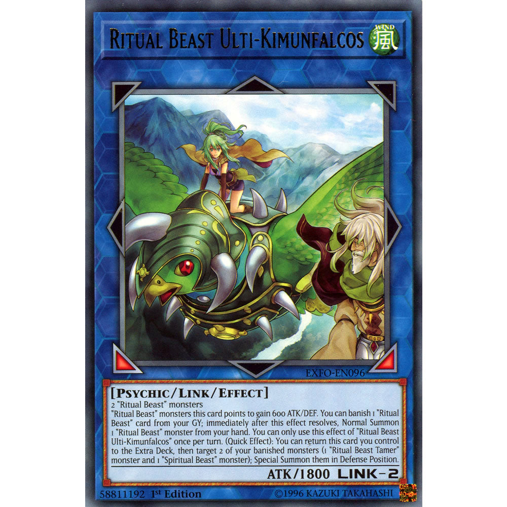 Ritual Beast Ulti-Kimunfalcos EXFO-EN096 Yu-Gi-Oh! Card from the Extreme Force Set