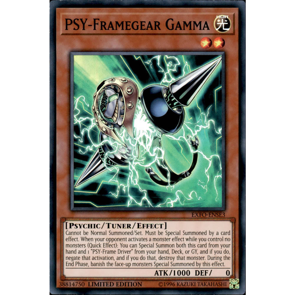 PSY-Framegear Gamma EXFO-ENSE3 Yu-Gi-Oh! Card from the Extreme Force Special Edition Set