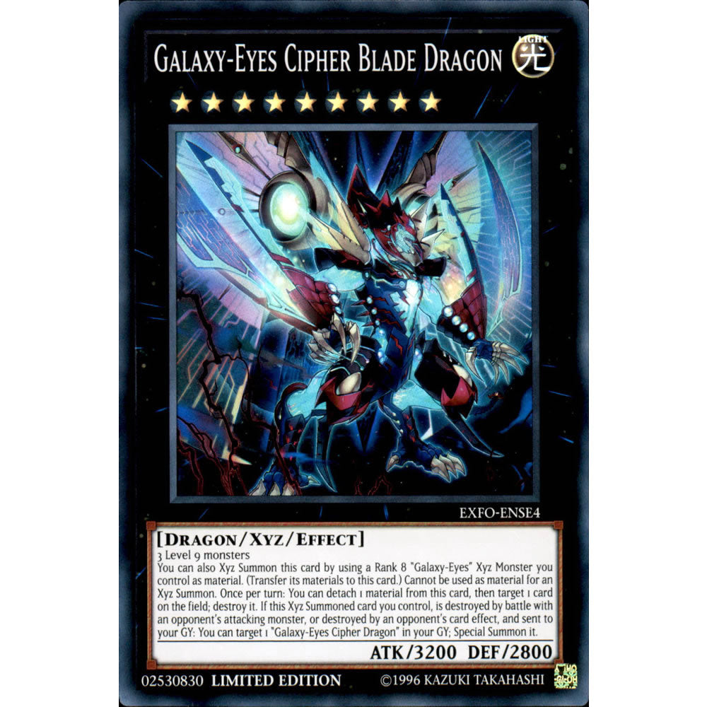 Galaxy-Eyes Cipher Blade Dragon EXFO-ENSE4 Yu-Gi-Oh! Card from the Extreme Force Special Edition Set