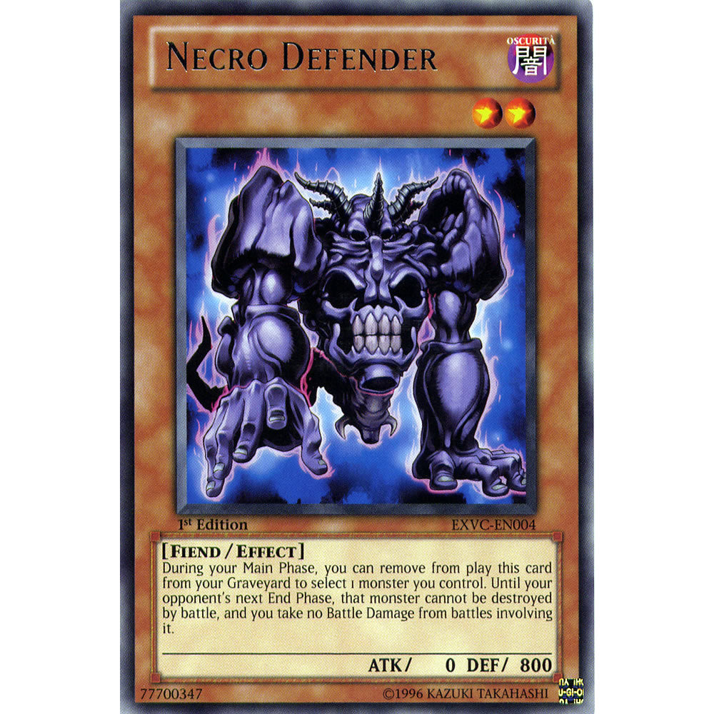 Necro Defender EXVC-EN004 Yu-Gi-Oh! Card from the Extreme Victory Set