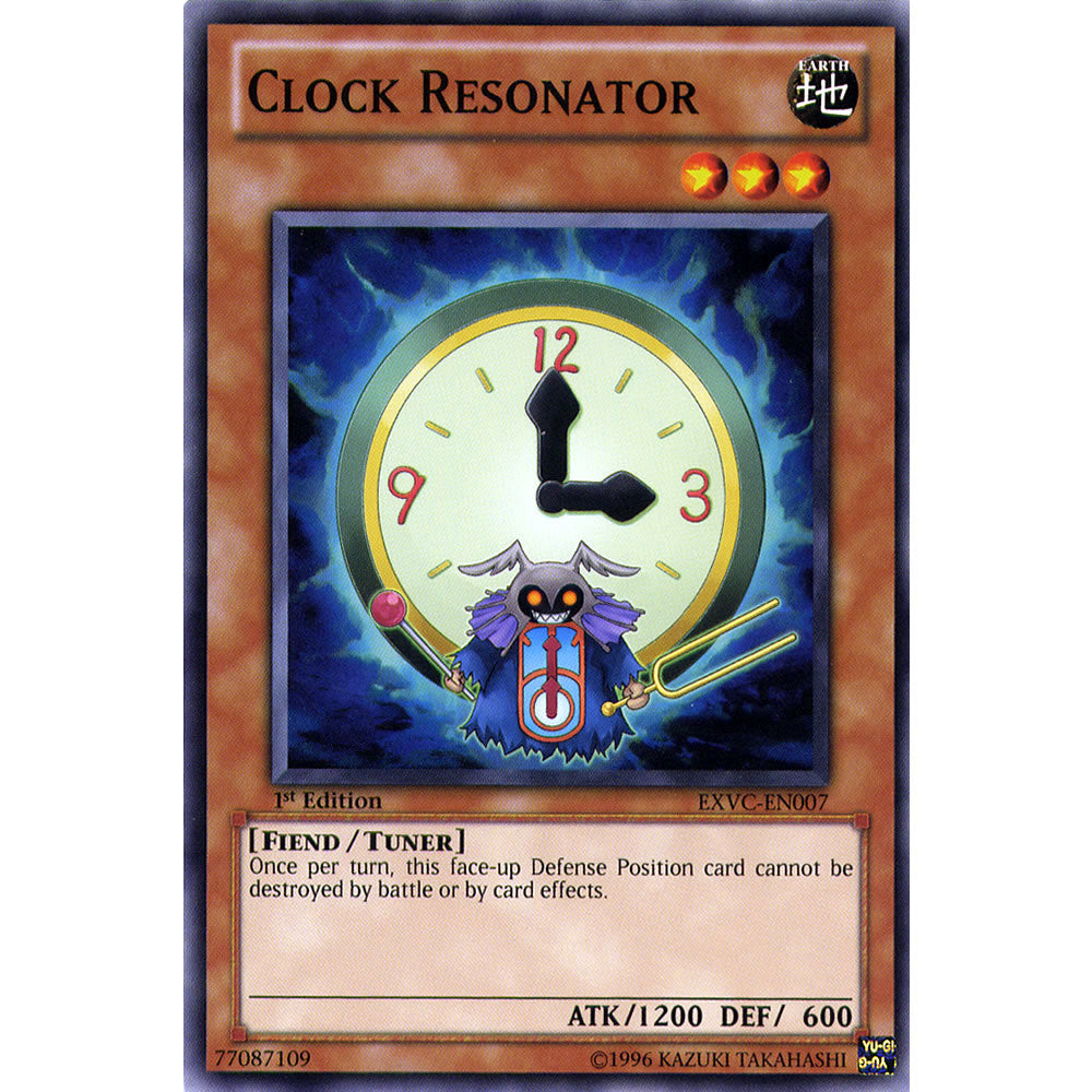 Clock Resonator EXVC-EN007 Yu-Gi-Oh! Card from the Extreme Victory Set