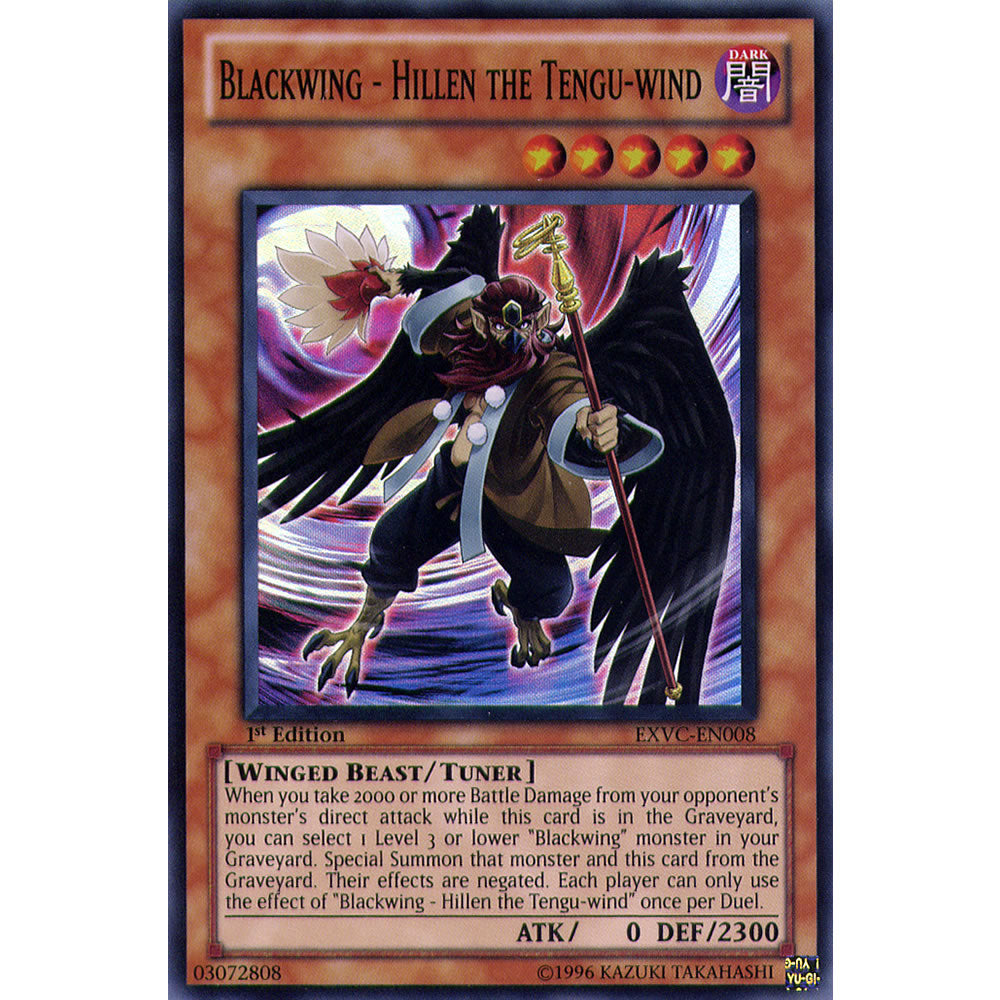 Blackwing - Hillen the Tengu-Wind EXVC-EN008 Yu-Gi-Oh! Card from the Extreme Victory Set